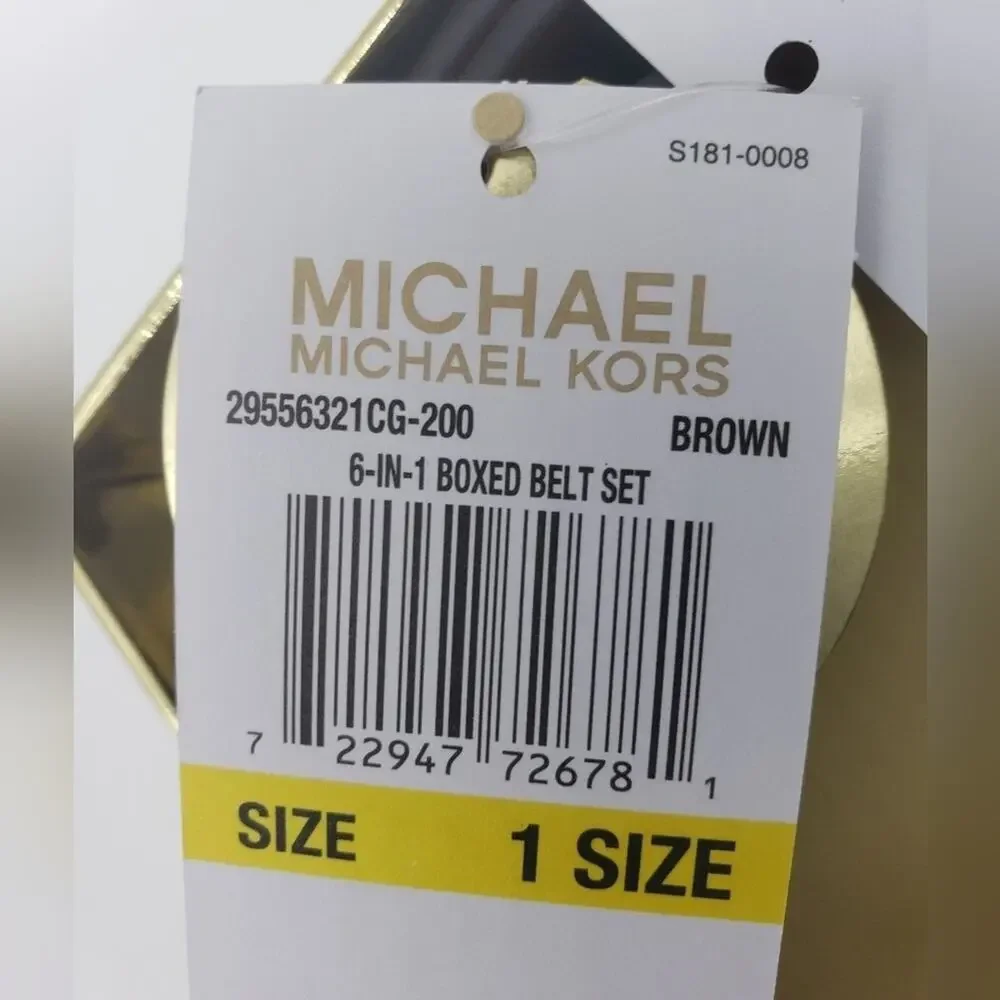 MICHAEL Michael Kors 6 In 1 Reversible Belt Set NWT